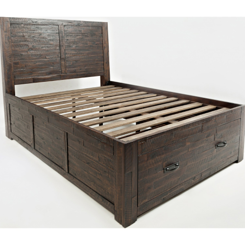 Jackson Lodge Full Storage Bed in Distressed Finish